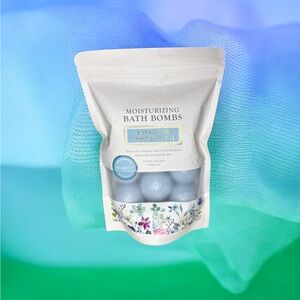 Mia & Co Bath Bomb Set Lavender Essential Oil scent Spa Self Care Gift Idea New